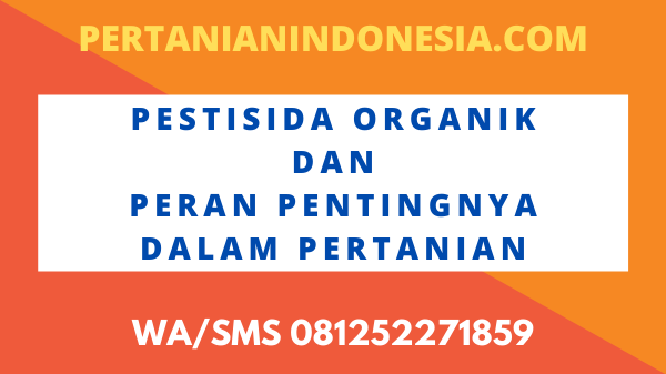 Pestisida Organik Dan Peran Pentingnya Dalam Pertanian